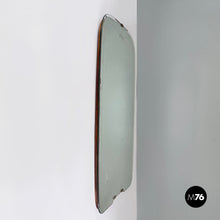 画像をギャラリービューアに読み込む, Full-length wall mirror with brass and glass details, 1940s