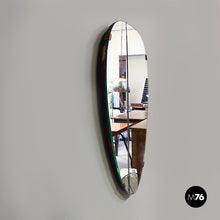 画像をギャラリービューアに読み込む, Wall mirror with brass details, 1960s