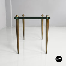 Carica l'immagine nel visualizzatore di Gallery, Coffe table in glass and brass, 1950s