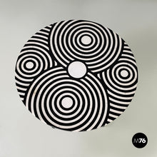 画像をギャラリービューアに読み込む, Coffee table in cast iron, black and white marble, early 1900s