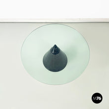 画像をギャラリービューアに読み込む, Coffee table in glass and black marble, 1980s