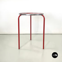 画像をギャラリービューアに読み込む, Coffee table in red metal, 1980s