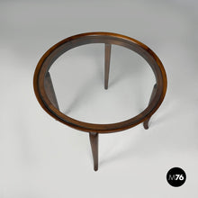 Charger l'image dans la galerie, Coffe table in wood and glass, 1930s