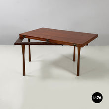 画像をギャラリービューアに読み込む, Coffee table with extendable top in wood, 1960s