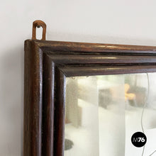 画像をギャラリービューアに読み込む, Wall mirror with acidified decorations in wood, 1930s