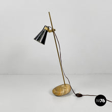 将图片加载到图库查看器,Brass and onyx table lamp LTA1 Sasso by Luigi Caccia Dominioni for Azucena, 1950s