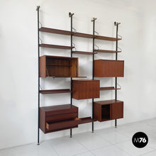 Load image into Gallery viewer, Bookcase series Selex for Industria Mobili Barovero, 1960s