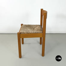 Load image into Gallery viewer, Wood and wicker chairs Bermuda by La Rinascente, 1960s