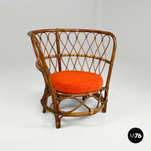 Load image into Gallery viewer, Rattan cockpit armchairs, 1970s