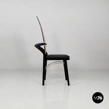 Load image into Gallery viewer, Wooden and brass chairs by Pierre Cardin, 1980s