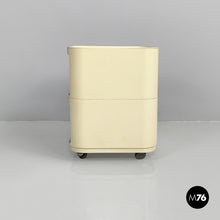 将图片加载到图库查看器,White plastic modular chest of drawers by Anna Castelli for Kartell, 1970s