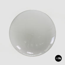 画像をギャラリービューアに読み込む, Round white glass chandelier, 1950s