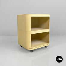 将图片加载到图库查看器,White plastic modular chest of drawers by Anna Castelli for Kartell, 1970s