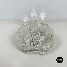 画像をギャラリービューアに読み込む, Pineapple-shaped wall lamp in fluted glass, 1980s