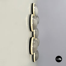 画像をギャラリービューアに読み込む, Wall lamps with molded glass and plastic, 1970s