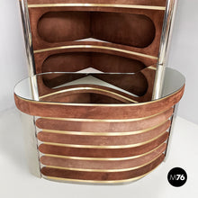画像をギャラリービューアに読み込む, Bar cabinet with stools by Willy Rizzo, 1970s