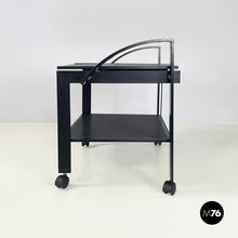 Charger l'image dans la galerie, Cart in black perforated metal, 1980s