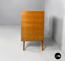 Charger l'image dans la galerie, Chest of drawers in wood and rattan, 1960s