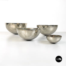 画像をギャラリービューアに読み込む, Metal hemisphere serving bowls by Danese, 1970s