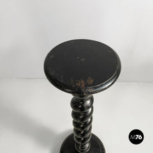 Load image into Gallery viewer, Pedestals in black wood, 1930s