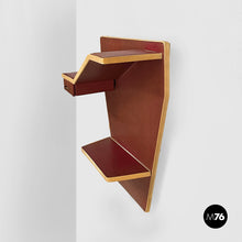 将图片加载到图库查看器,Wall console in burgundy and beige sky, 1950s