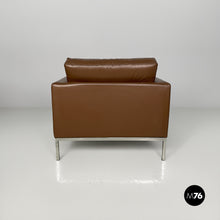 Carica l'immagine nel visualizzatore di Gallery, Leather armchairs by Florence Knoll for Knoll International, 1970s