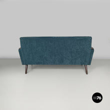 Charger l'image dans la galerie, Green velvet sofa, 1950s