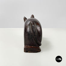 画像をギャラリービューアに読み込む, Wooden cat jewelry box or object holder, 1920s