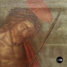 画像をギャラリービューアに読み込む, Oil painting on canvas of Jesus Christ, 1600s