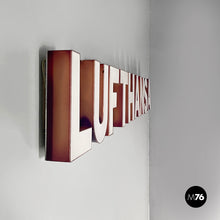 Load image into Gallery viewer, Sign Lufthansa in white plexiglass, 1970s