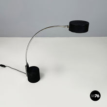 画像をギャラリービューアに読み込む, Adjustable table lamp in black metal, 1980s