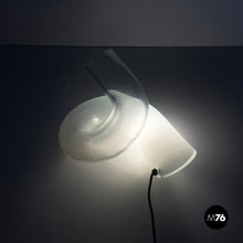 画像をギャラリービューアに読み込む, Knotted table lamp in glass, 1980s