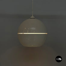 Charger l'image dans la galerie, Chandelier in white metal, 2000s