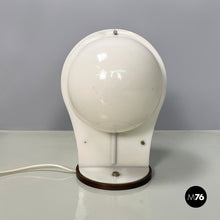 画像をギャラリービューアに読み込む, Table lamp in white plastic, 1970s