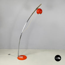 Carica l'immagine nel visualizzatore di Gallery, Floor lamp in orange metal, 1970s