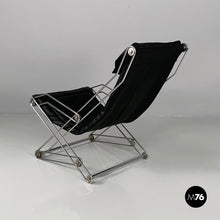 将图片加载到图库查看器,Armchair in faux leather and steel, 1970s