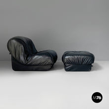 Load image into Gallery viewer, Armchair and pouf Patate by Airborne, 1970s