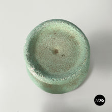 Load image into Gallery viewer, Pot holder in aqua green concrete, 1950s
