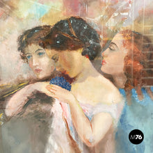 画像をギャラリービューアに読み込む, Painting with finely crafted wooden frame, 1800-1900s