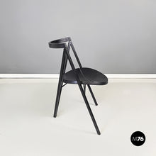 Charger l'image dans la galerie, Black rubber and metal chair by Zeus, 1990s