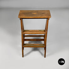 Load image into Gallery viewer, Stool ladder in wood, 1930s