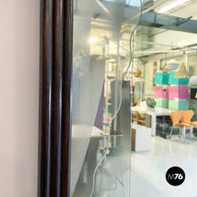 画像をギャラリービューアに読み込む, Wall mirror with acidified decorations in wood, 1930s