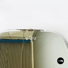 画像をギャラリービューアに読み込む, Full-length wall mirror with brass and glass details, 1940s