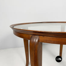 Charger l'image dans la galerie, Coffe table in wood and glass, 1930s