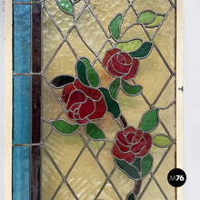 Charger l'image dans la galerie, Tall stained-glass windows with roses, 1910s