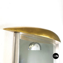 画像をギャラリービューアに読み込む, Full-length wall mirror in wood and metal, 1980s