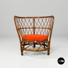 Load image into Gallery viewer, Rattan cockpit armchairs, 1970s