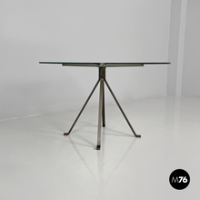 画像をギャラリービューアに読み込む, Coffee table in metal and glass Cuginetto by Enzo Mari for Driade, 1970s