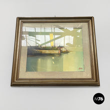 Load image into Gallery viewer, Oil painting with wooden frame, 1970s