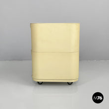 将图片加载到图库查看器,White plastic modular chest of drawers by Anna Castelli for Kartell, 1970s
